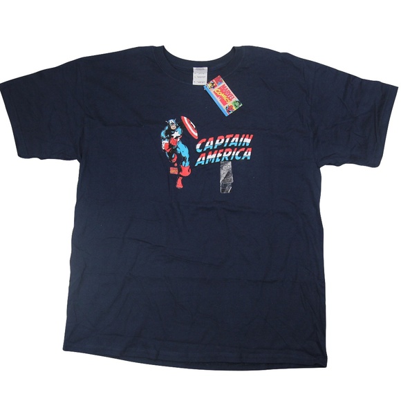 Marvel | Shirts | Vintage Nwt Captain America Graphic T Shirt | Poshmark